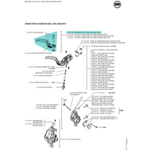 Magura Brake lever MT2 2 Finger - 2700126