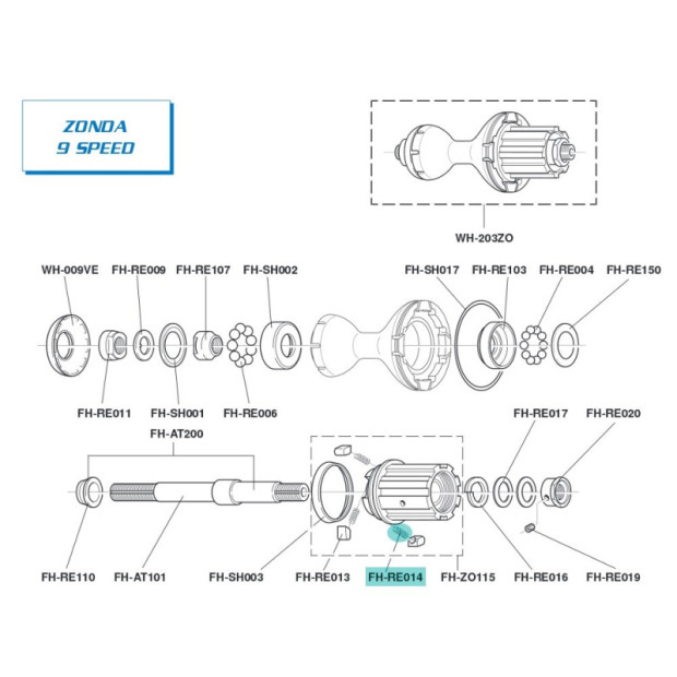 Campagnolo FH-RE014 Pawl spring - [x1]