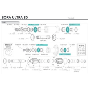 Campagnolo HB-HY123 Hub Bearing parts - [x1]