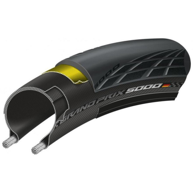 Continental GP 5000 Tire - Black- 700*25