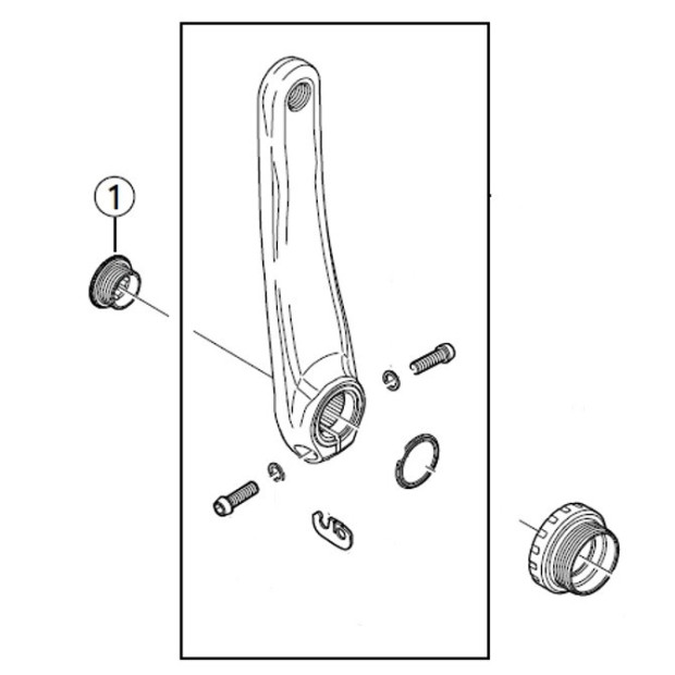 Hollowtech 2 Crankset Bolt Road Y1KS13000 (x1)