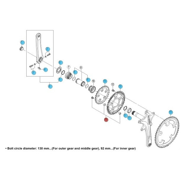 shimano-ultegra-fc-6703-bolt-chainring-thrid-chainring