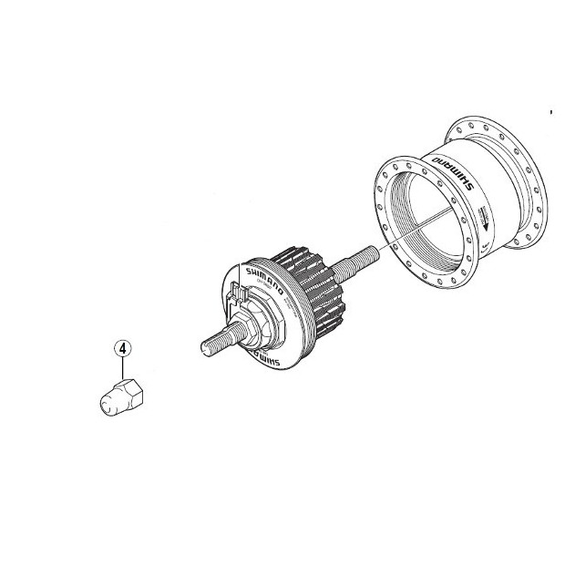 Nuts Hub Shimano (x 1)