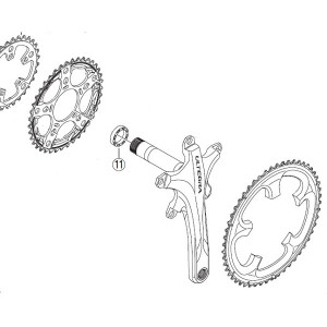 Spacer Hollotech 2 Crankset Triple Shimano