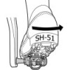 Cleat Shimano SPD SM-SH51 - Y-42498201