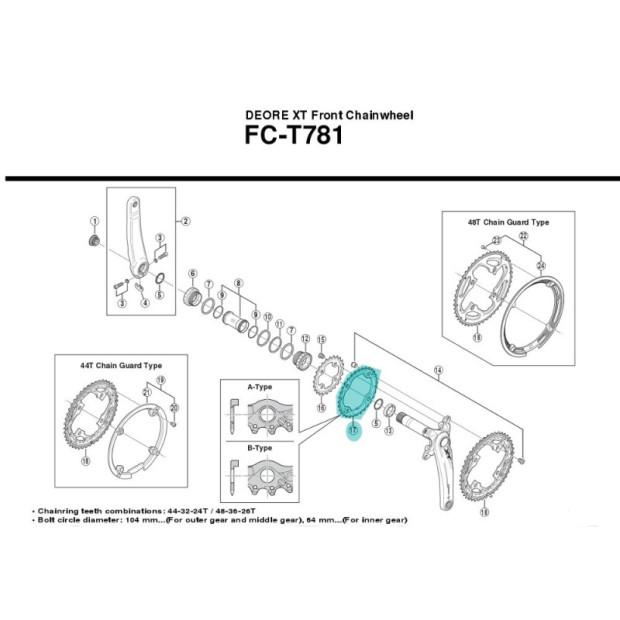 Shimano sales gears types