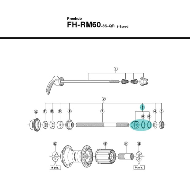 Shimano Y30G90500 Cone Hub - Left [x1]