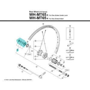 Shimano Y4FL98070 Center Lock Lock Nut Unit - Left [x1]