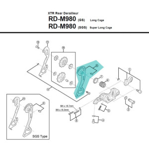 Shimano Outerplate Derailleur - Y5XC98060