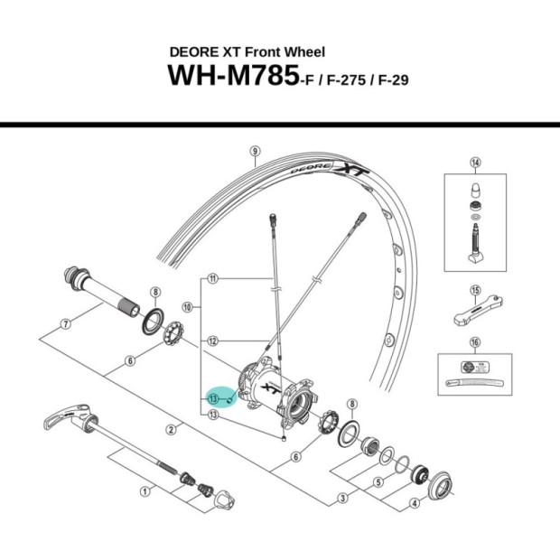 Shimano Nippels Y4G308100 - [X1]