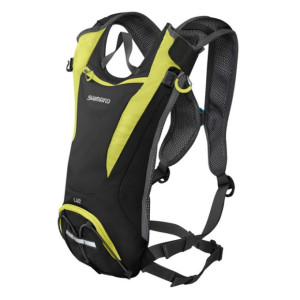 Shimano Unzen MTB Backpack - Vol. 2 l Water bag 2 l - Black/Lime