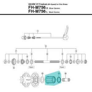 Shimano Freehub - Y3BD98010