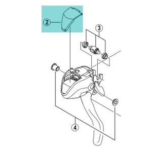 Front Cover Shimano ST-2300 (Y6SG45000) - x 1