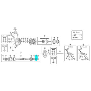 Shimano Right cone Y33R90500 for hub SG-3C40