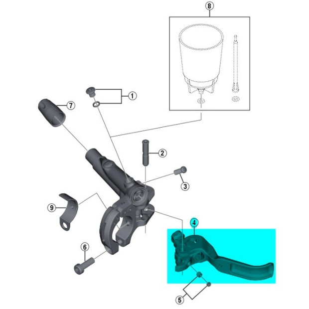 Shimano XTR BL-M9020 Level Member Unit