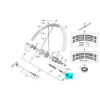 Shimano WH-RS11/RS20-A/RS30/RS80 Right Hand Lock Nut Unit - Y4EW98080