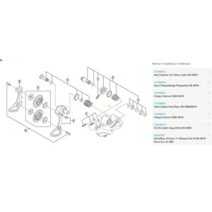 Shimano Outerplate Road Derailleur SSRD-9070 Y5Y898040 