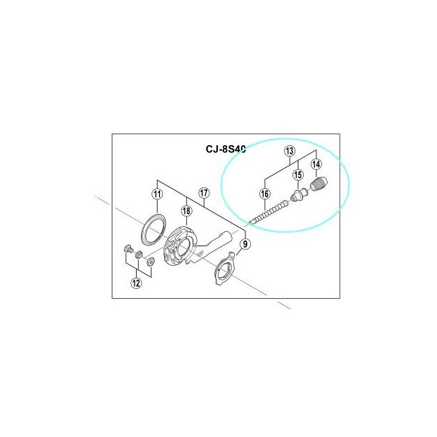 Shimano Alfine Outer Casing Holder unit - Y74Y98160