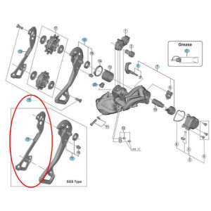 Shimano Innerplate Road Derailleur SGSRD-M9050 Y5PU10100