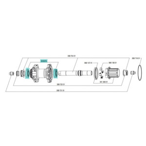 Mavic M40076 Hub bearing for Ksyrium SL Disc Rear Wheel - 6903 [x2]