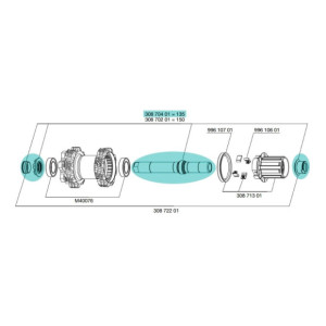 Mavic ITS4 135 mm Rear Axle - 30870401