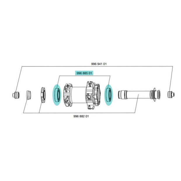 Mavic 99688501 Hub bearing - [x2]