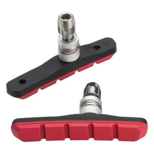 Pads V-Brake Monobloc Jagwire JS908T-R Red - [x 1 - Pair]