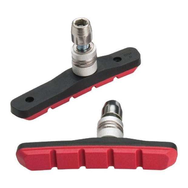 Pads V-Brake Monobloc Jagwire JS908T-R Red - [x 1 - Pair]