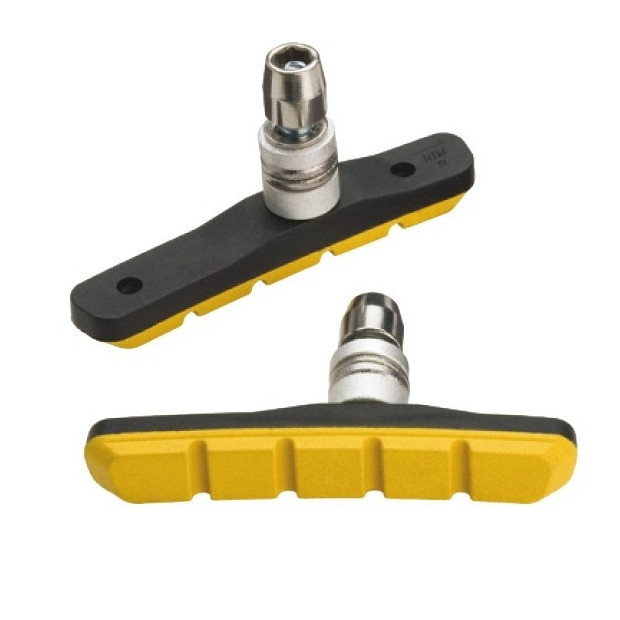 Pads V-Brake Monobloc Jagwire JS908T-Y Yellow - [x 1 - Pair]