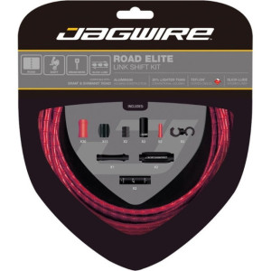 Jagwire Road Elite Link Shift  RCK553 Shifting Kit - Red