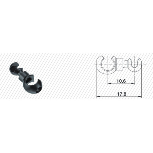 Jagwire CHA122 Rotating Hook E-Shift E-Shift - [x4]