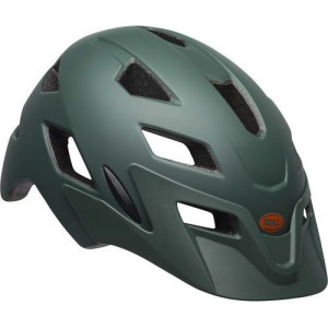 Bell Sidetrack Youth Helmet Matte Dark Green/Orange