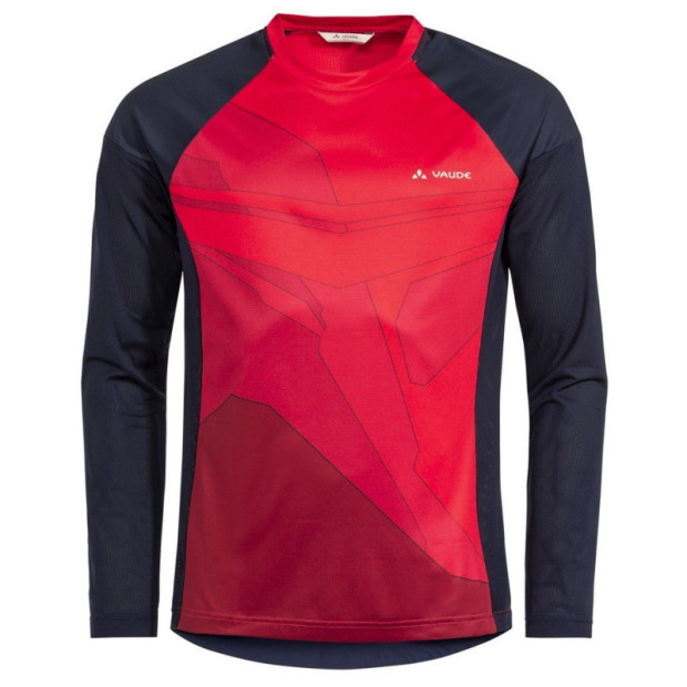 Vaude Moab LS VI Long Sleeves Men MTB Blue Mars Red