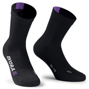 Assos Dyora RS Women Summer Socks Black/Purple