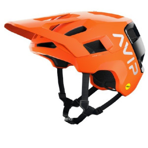 POC Kortal Race Mips Helmet - Fluorescent Orange / Black Matt
