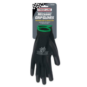 Finish Line Mechanic Grip Workshop Gloves Black