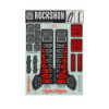 Troy Lee Design Rockshox Sticker Set 35 mm Silver/Orange