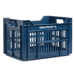 Urban Proof Front/Rear recycled plastic Bicycle Crate - 30 l - Navy Blue