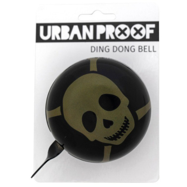 Urban Proof Ding Dong Bike Bell Ø8cm Skull Black/Khaki