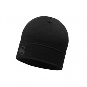 Buff Lightweight merino Wool Cap - Solid Black