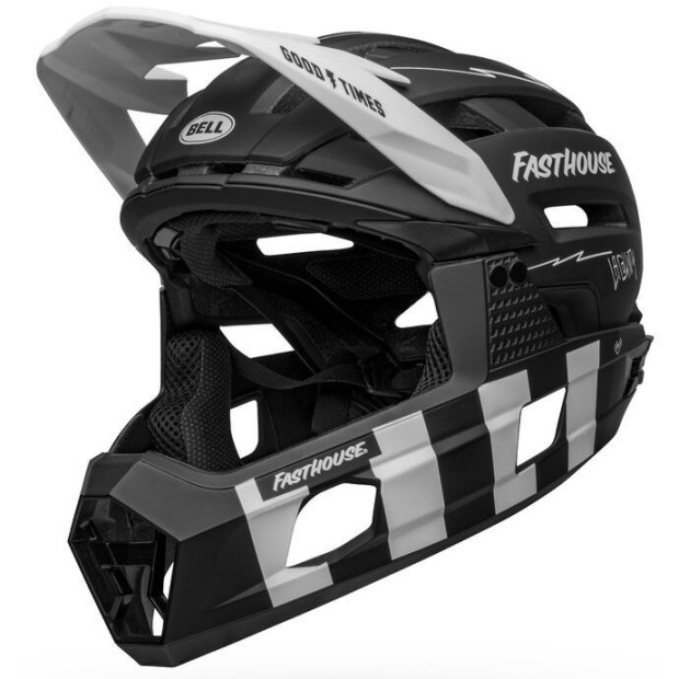 Bell Super Air R MIPS Full Face Helmet Black/White FastHouse