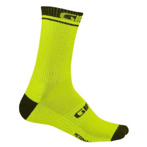 Giro Winter Merino Wool Socks Yellow/Black