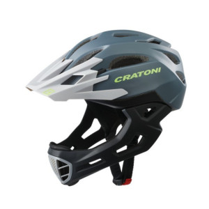 Cratoni C-Maniac Fullface Helmet - Grey/Black Matt
