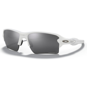 Oakley Flak 2.0 XL Polished White Sunglasses - Prizm Black Polarized