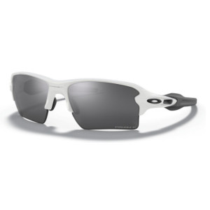 Oakley Flak 2.0 XL Polished White/Grey Sunglasses - Prizm Black Polarized