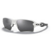 Oakley Flak 2.0 XL Polished White/Grey Sunglasses - Prizm Black Polarized