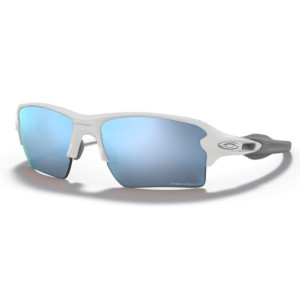 Oakley Flak 2.0 XL Polished White Sunglasses - Prizm Deep Water Polarized