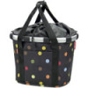 Klickfix Bikebasket Reisenthel City Basket - K0303 Black / Colored Peas