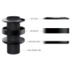 Deda Elementi HSS Bob Finish Logo Headset Spacers Kit - 46 mm - 3 pcs