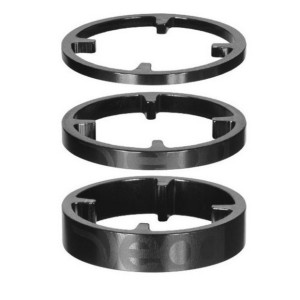 Deda Elementi Carbon HSS Bob Finish Logo Headset Spacers Kit - 46 mm - 3 pcs